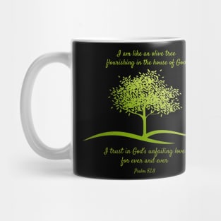 Flourishing olive tree - Psalm 52:8 Mug